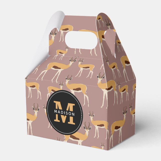 Caja Para Regalos Patrón animal de Antelope salvaje (Front Side)