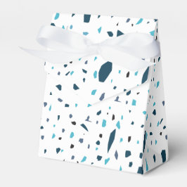 Caja Para Regalos Patrón azul de Terazzo