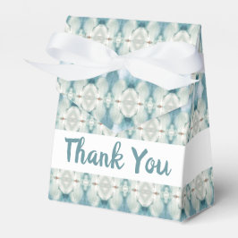 Caja Para Regalos Patrón azul y blanco