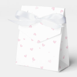 Caja Para Regalos Patrón cardíaco rosado Girly Romántico Monogramado