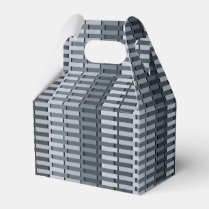 Caja Para Regalos Patrón contemporáneo gris del espacio