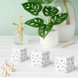 Caja Para Regalos Patrón continuo boho de flores
