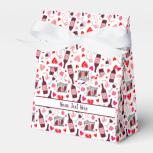 Caja Para Regalos Patrón continuo de vino con poción de amor persona