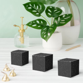 Caja Para Regalos Patrón de acabado con textura de cuero negro clási