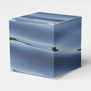 Caja Para Regalos Patrón de agua azul