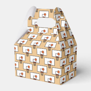 Caja Para Regalos Patrón de aro de baloncesto