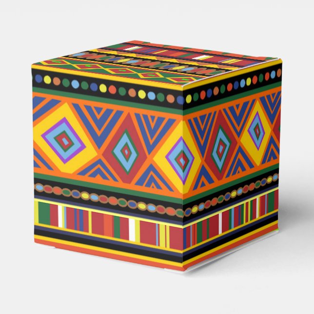 Caja Para Regalos Patrón de arte étnico de África (Reverso Costado)