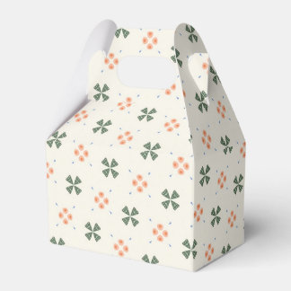 Caja Para Regalos Patrón de baldosas geométricas florales y frondosa