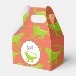 Caja Para Regalos Patrón de barniz de iguana personalizado