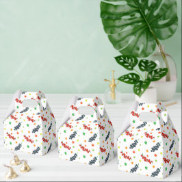 Caja Para Regalos Patrón De Bayas, Redberry, Blueberry, Fruta