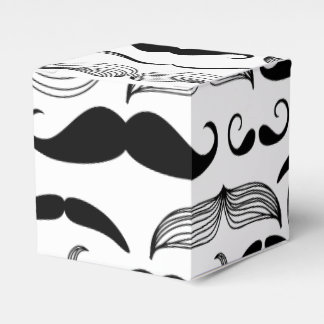 Caja Para Regalos Patrón de bigote de Gentlemens en todas las formas
