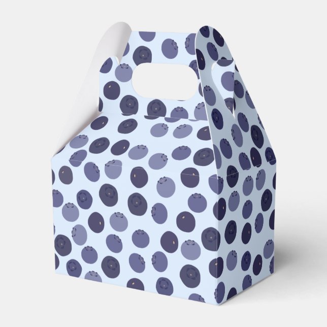 Caja Para Regalos Patrón de Blueberry (Front Side)