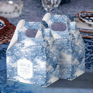 Caja Para Regalos Patrón de Bodas de Chinoiserie Gracias ID1094