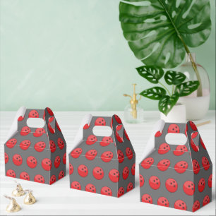 Caja Para Regalos Patrón de bolas rojas