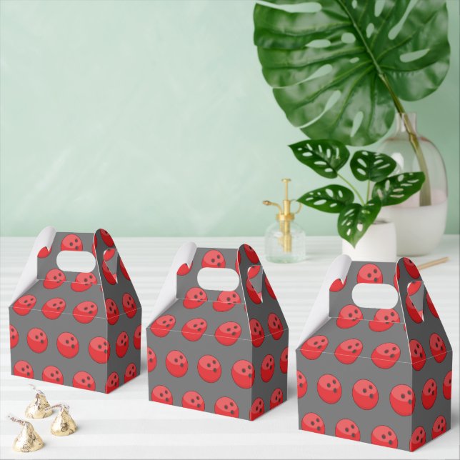 Caja Para Regalos Patrón de bolas rojas (Múltiple)