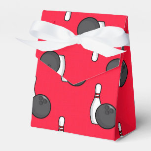 Caja Para Regalos Patrón de bolos rojos escarlata