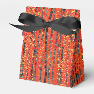 Caja Para Regalos Patrón de bosque de árbol de aves
