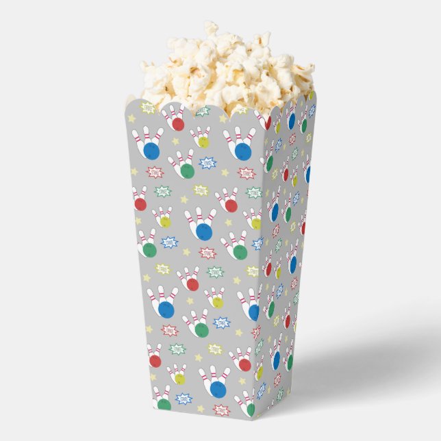 Caja Para Regalos Patrón de Bowling Palomitas de maíz (apareció)