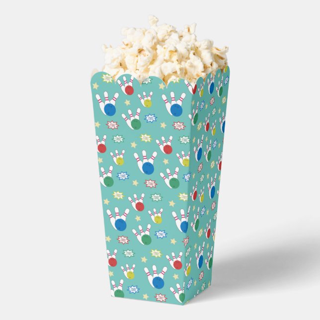 Caja Para Regalos Patrón de Bowling Palomitas de maíz (apareció)