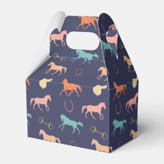 Caja Para Regalos Patrón de caballo de inglés divertido multicolor