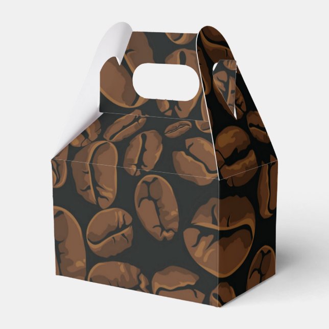 Caja Para Regalos Patrón de café (Front Side)