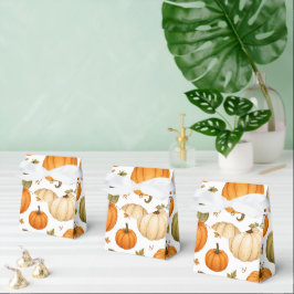 Caja Para Regalos Patrón de calabaza acuarela Calabazas de otoño 