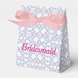 Caja Para Regalos Patrón de caleidoscopio cuadrado rosa y azul