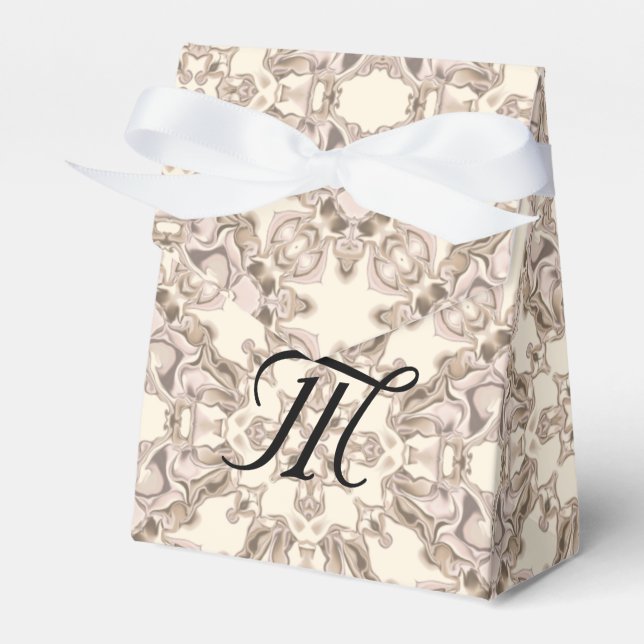 Caja Para Regalos Patrón de caleidoscopio marrón #2 (Front Side)