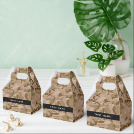 Caja Para Regalos Patrón de camuflaje del desierto, su nombre, perso