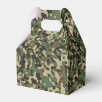 Patrón de camuflaje verde, negro y marrón