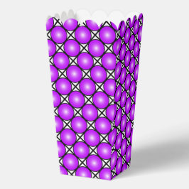 Caja Para Regalos Patrón de celosía blanco negro con puntos rosados 