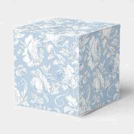 Caja Para Regalos Patrón de chinoisería azul y blanco