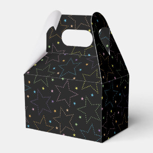 Caja Para Regalos Patrón de cielo estrellado mágico colorido