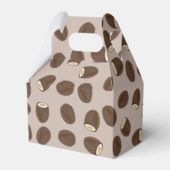 Caja Para Regalos Patrón de coco (Front Side)