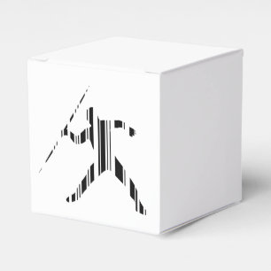 Caja Para Regalos Patrón de código de barras de jabalina Deportes At