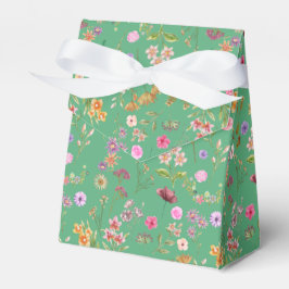 Caja Para Regalos patrón de color de agua floral- rosa, púrpura, ver