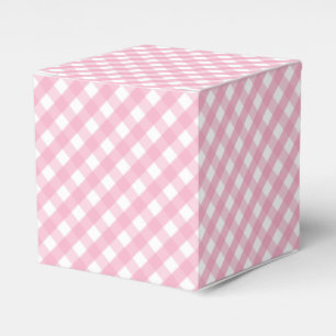 Caja Para Regalos Patrón de comprobación de Gingham rosa