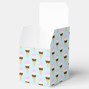 Caja Para Regalos Patrón de cono de helado de napolitano
