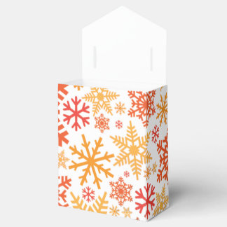 Caja Para Regalos Patrón de copo de nieve navideño
