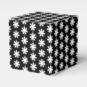 Caja Para Regalos Patrón de copos de nieve de estrella blanca regal