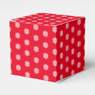 Caja Para Regalos Patrón de copos de nieve de estrella blanca regalo