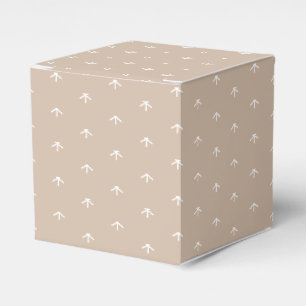 Caja Para Regalos Patrón de copos de nieve de estrellas de nieve bl