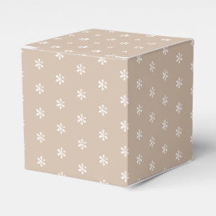Caja Para Regalos Patrón de copos de nieve de estrellas de nieve bl