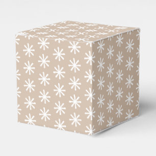Caja Para Regalos Patrón de copos de nieve de estrellas de nieve bla