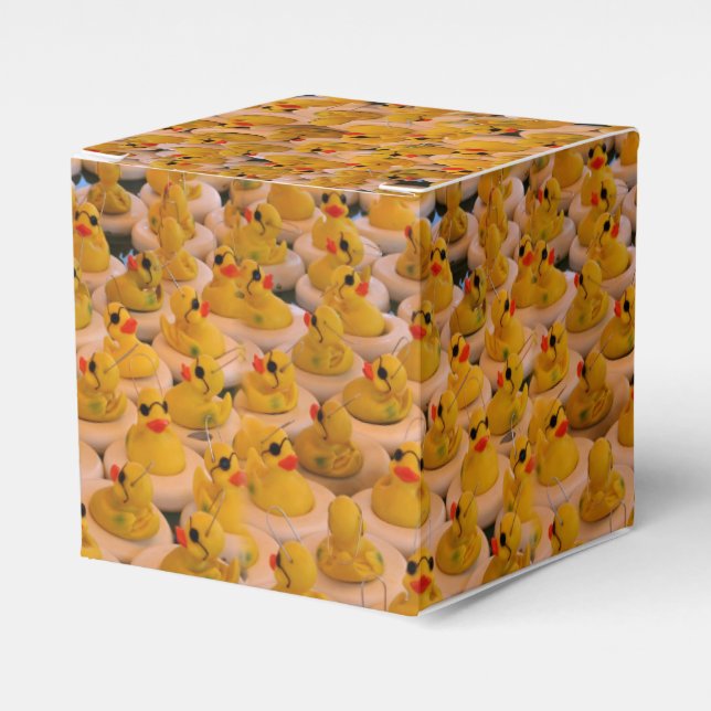 Caja Para Regalos Patrón de cubo de goma amarillo (Costado Anverso)