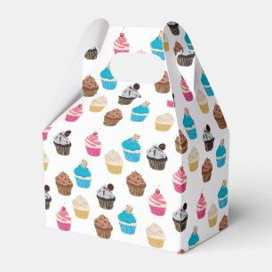 Caja Para Regalos Patrón de Cupcakes de Cute de colores