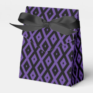 Caja Para Regalos Patrón de diamante violento y negro