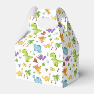 Caja Para Regalos Patrón de dinosaurios curados para niños