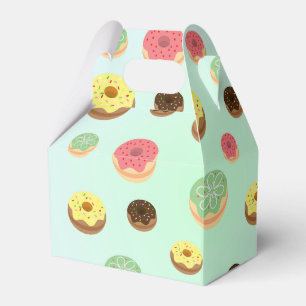 Caja Para Regalos Patrón de donut de vainilla de berry de Choco Chic