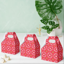 Caja Para Regalos Patrón de Encanto Navideño 04 -